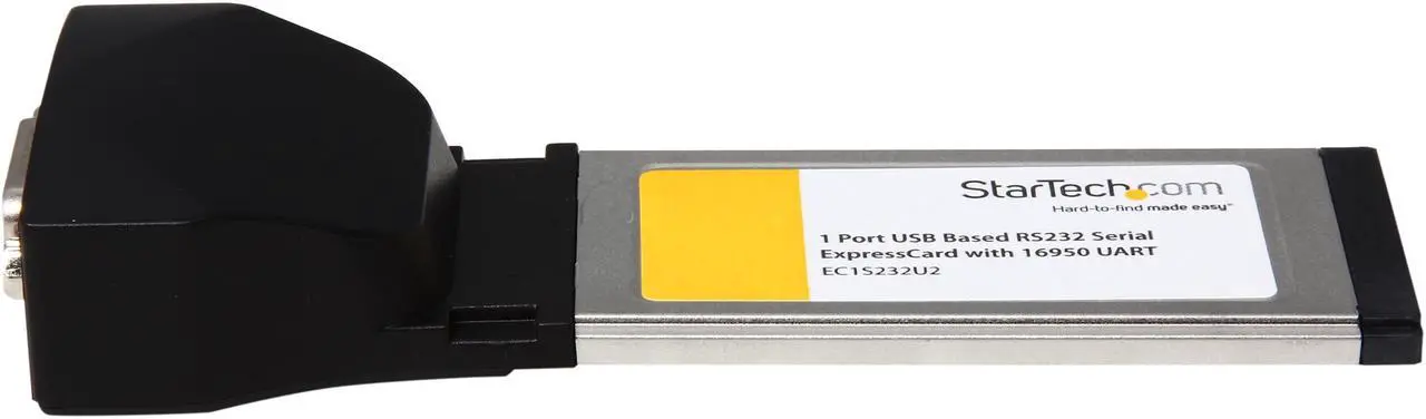 Alt view image 5 of 6 - StarTech.com EC1S232U2 Serial Ports ExpressCard 1 - DB-9 (9 pin; D-Sub) Male