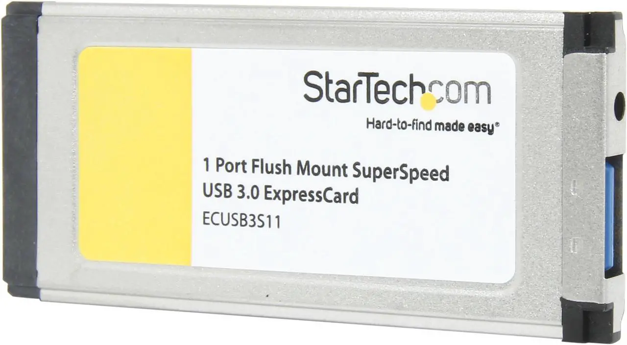 Main image of StarTech.com 1 Port Flush Mount ExpressCard SuperSpeed USB 3.0 Card Adapter