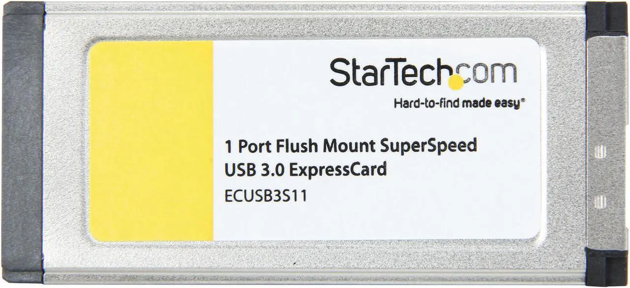 Alt view image 3 of 6 - StarTech.com 1 Port Flush Mount ExpressCard SuperSpeed USB 3.0 Card Adapter