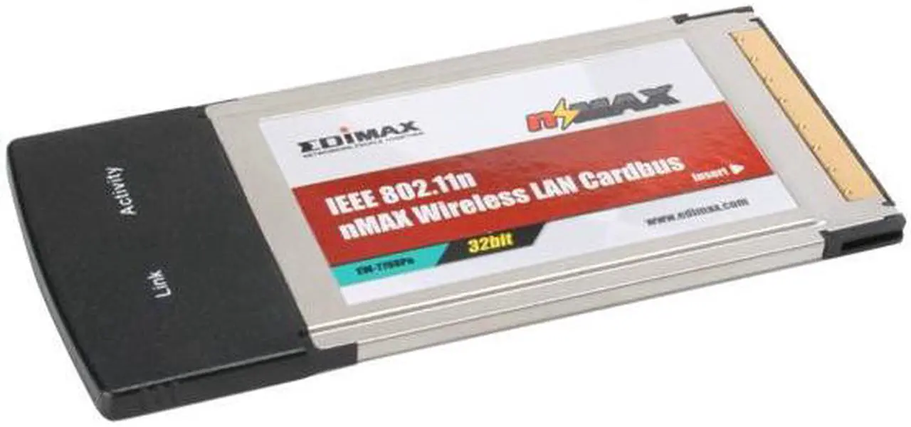 Main image of EDIMAX EW-7708Pn nMax Wireless 802.11n Draft 2.0 32-bit Cardbus for PC and Mac