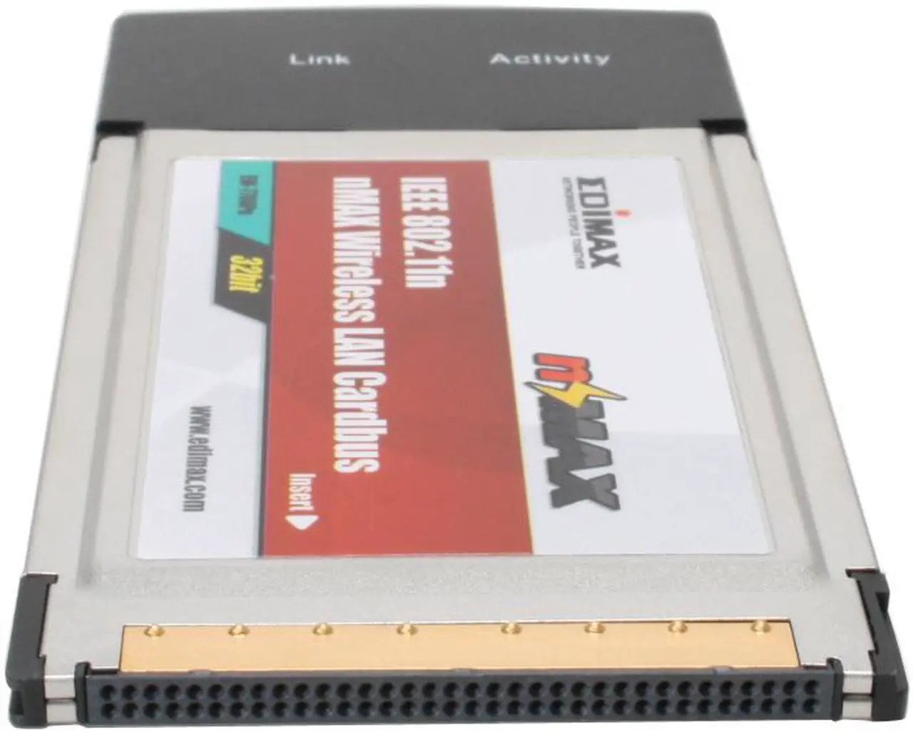 Alt view image 2 of 5 - EDIMAX EW-7708Pn nMax Wireless 802.11n Draft 2.0 32-bit Cardbus for PC and Mac