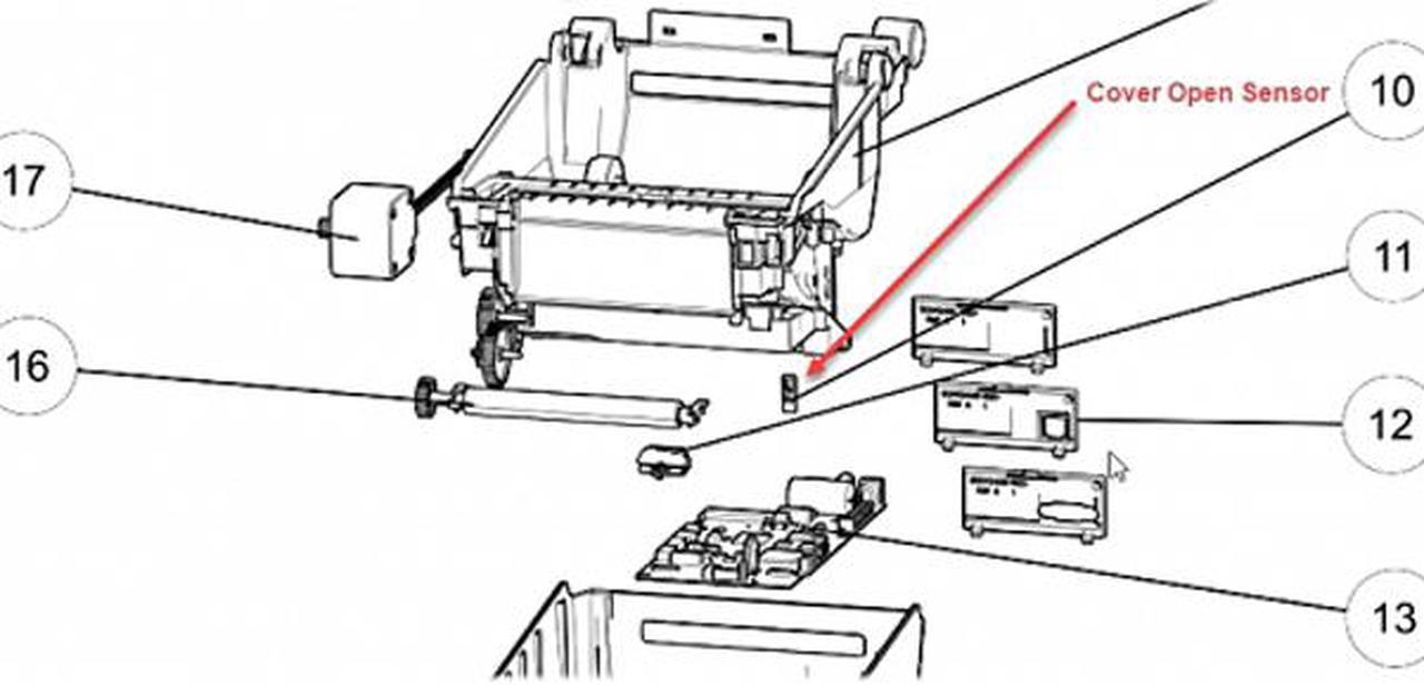 KIT HEAD OPEN SENSOR ZD420T