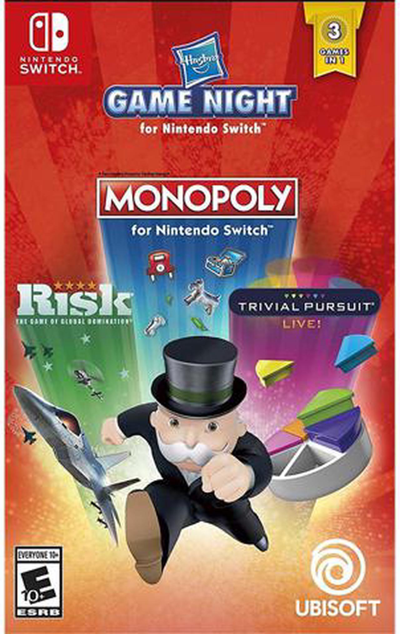 Main image of UBISOFT HASBRO GAME NIGHT (MONOPOLY - RISK - TRIVIAL PURSUIT) UBI 03744