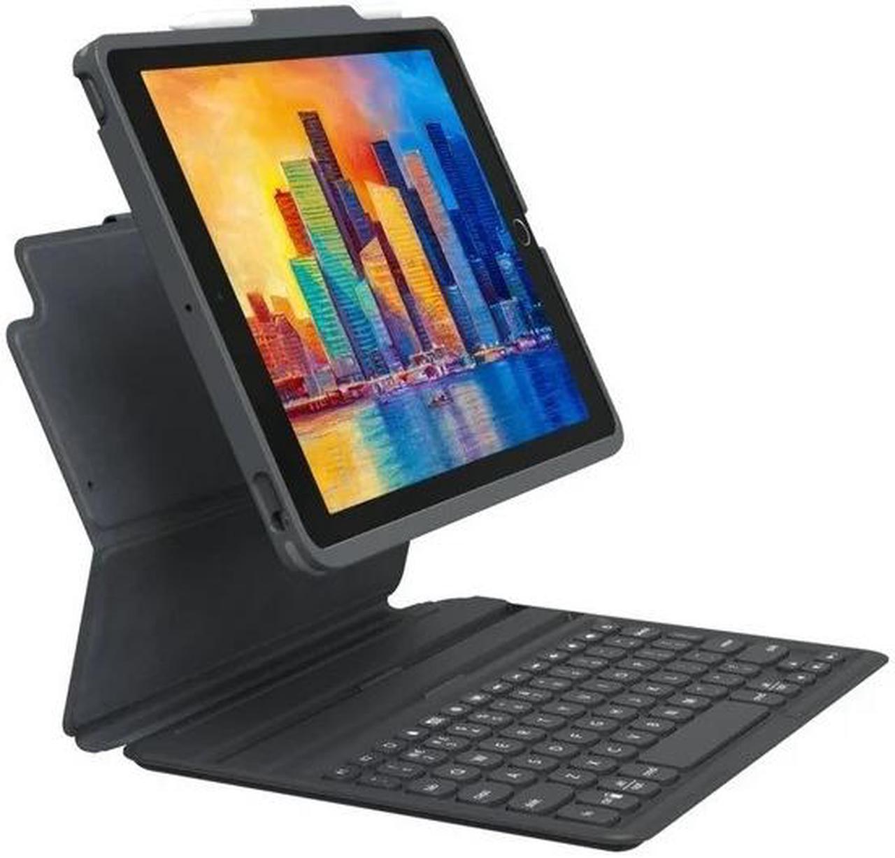 Main image of ZAGG Pro Keys Detachable Case and Wireless Keyboard for Apple iPad Gen 9, 8, 7, iPad Pro 10.2", Multi-Device Bluetooth Pairing, Backlit Laptop-Style Keys, Apple Pencil Holder, Lightweight Design