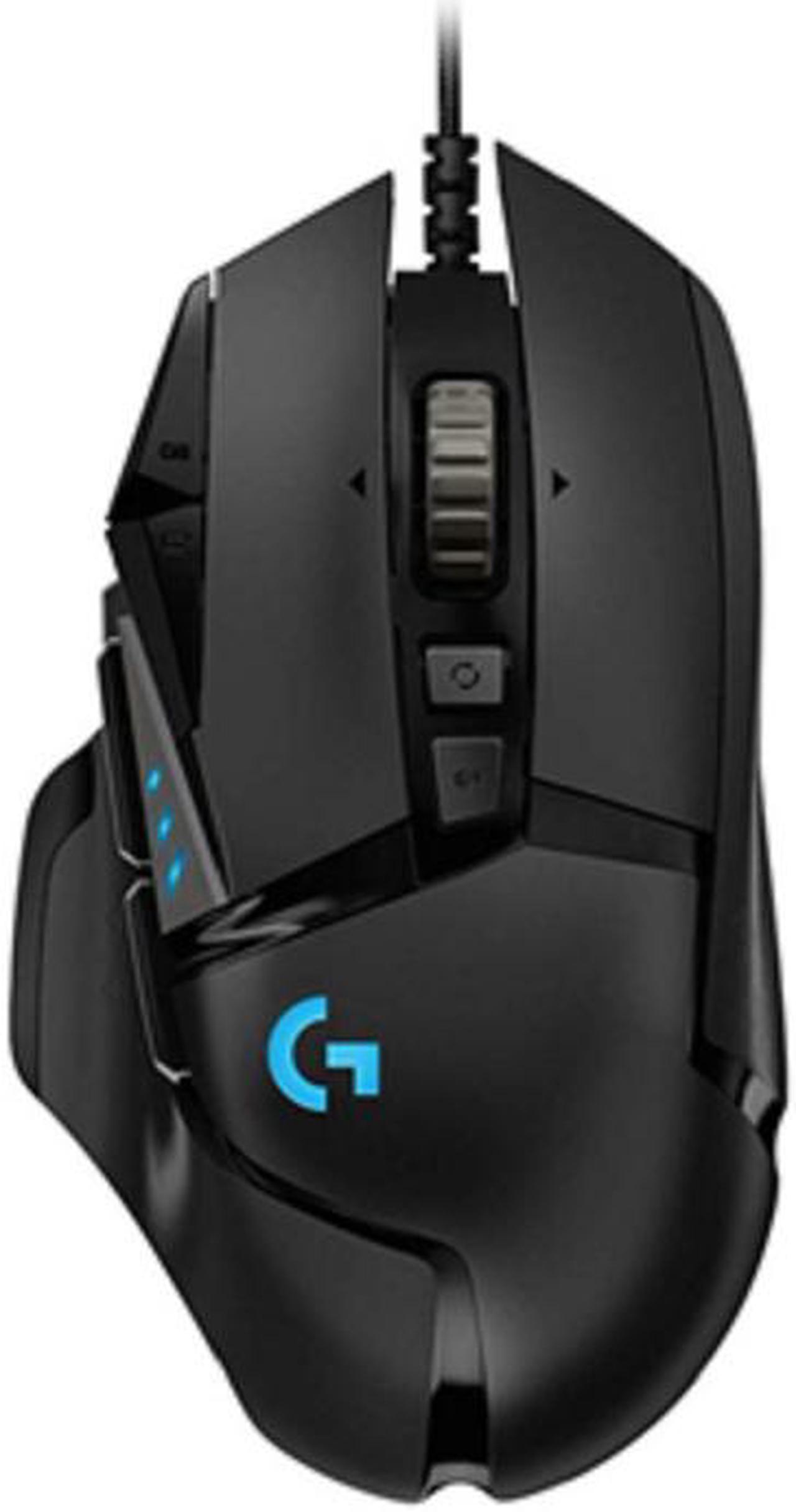 Logitech G502 HERO High Performance Wired Gaming Mouse, HERO 25K Sensor, 25,600 DPI, RGB, Adjustable Weights, 11 Programmable Buttons, On-Board Memory, PC / Mac