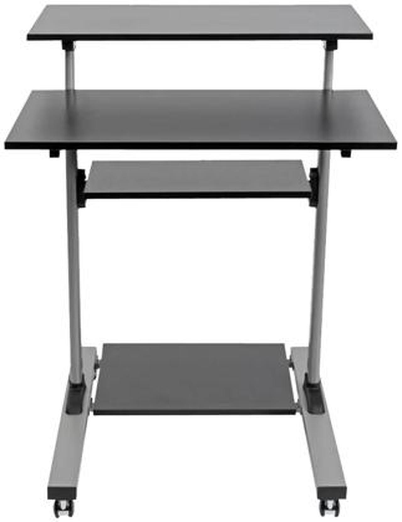 Alt view image 3 of 6 - Tripp Lite WWSSRC Rolling Standing Desk/Workstation on Wheels, Height Adjustable