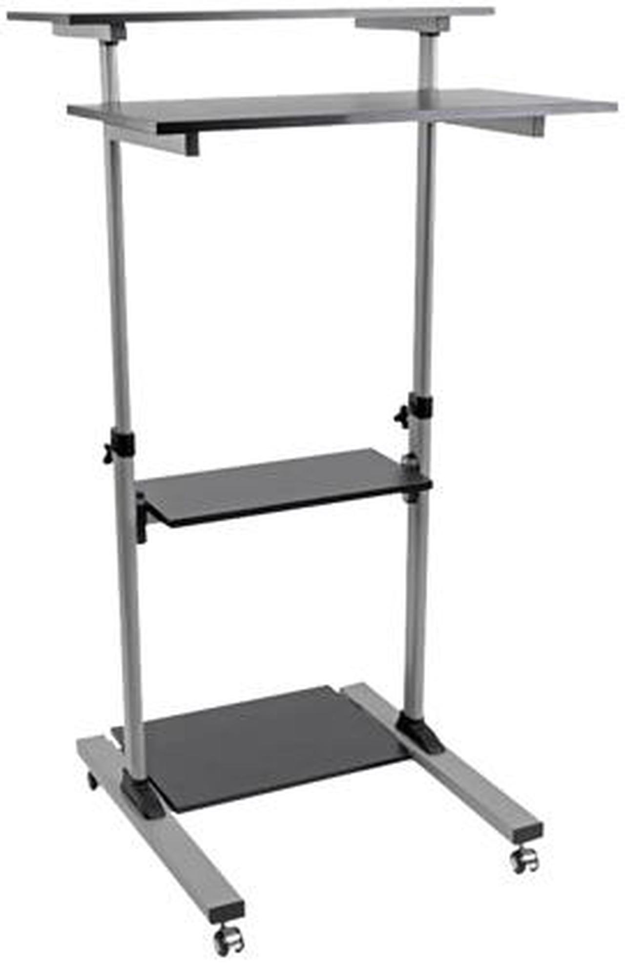 Alt view image 2 of 6 - Tripp Lite WWSSRC Rolling Standing Desk/Workstation on Wheels, Height Adjustable