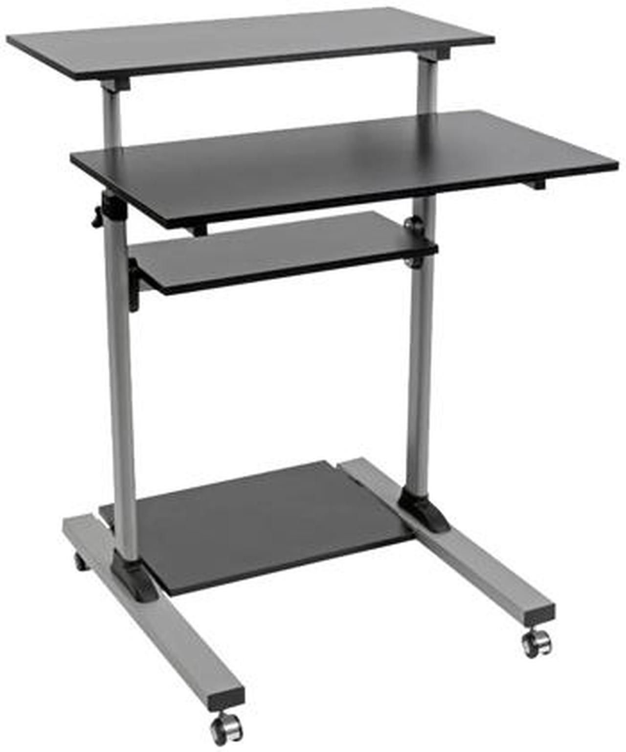 Alt view image 4 of 6 - Tripp Lite WWSSRC Rolling Standing Desk/Workstation on Wheels, Height Adjustable