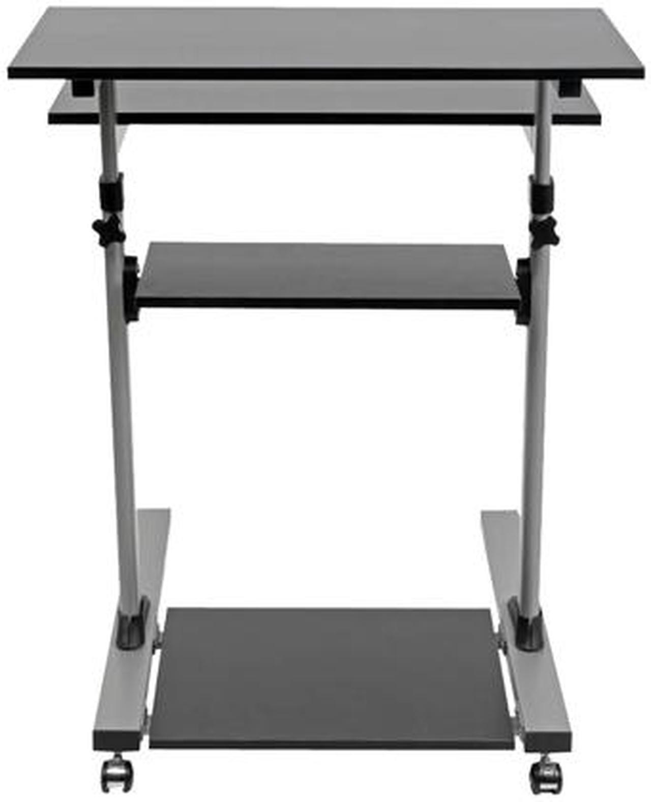 Alt view image 5 of 6 - Tripp Lite WWSSRC Rolling Standing Desk/Workstation on Wheels, Height Adjustable