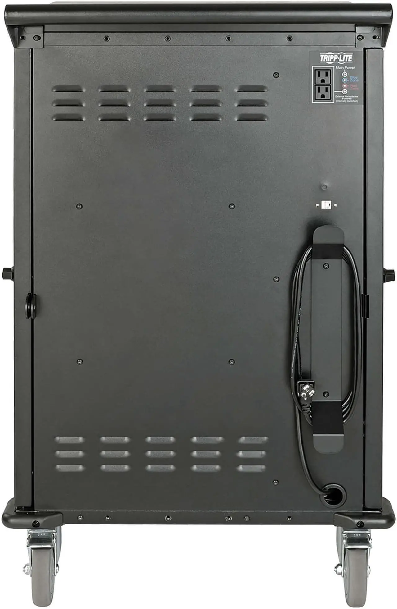 Alt view image 7 of 12 - Tripp Lite 48-Port Ac Charging Cart Storage Station Chromebook Laptop Tablet Black