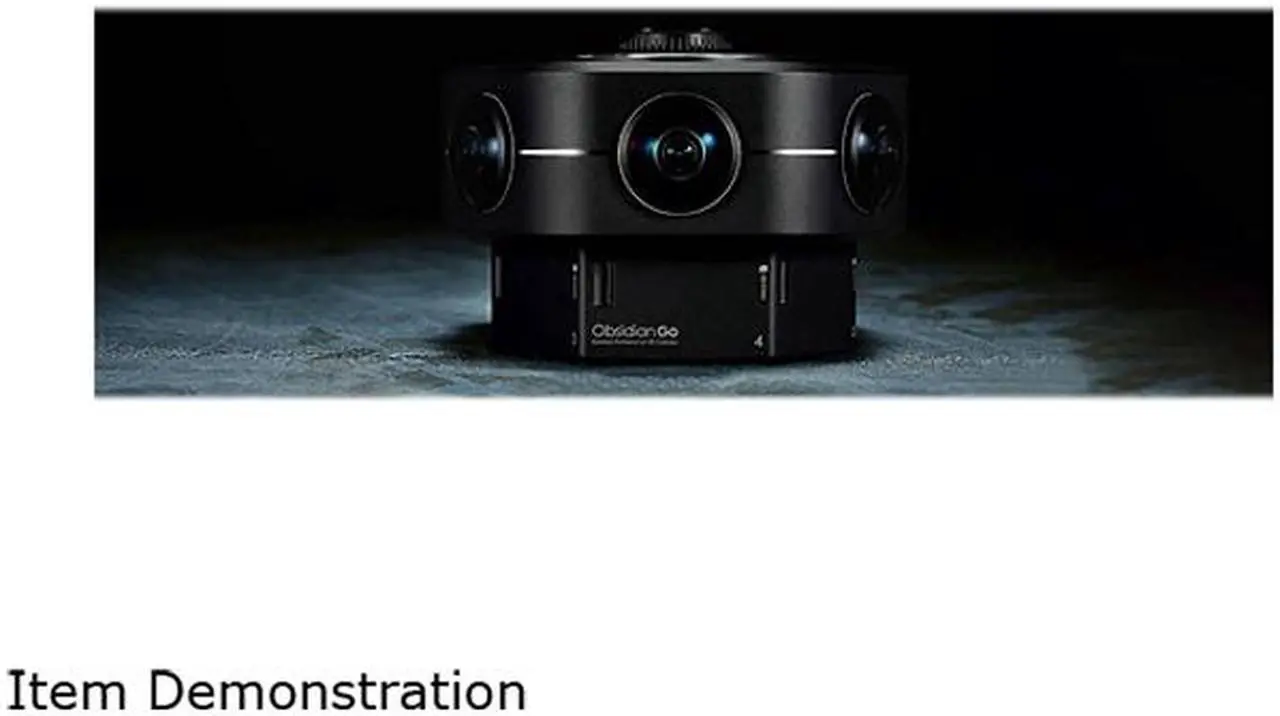 Alt view image 15 of 16 - Kandao Camera Obsidian Go 8K 360 degrees 3D VR camera Bluetooth remote Black