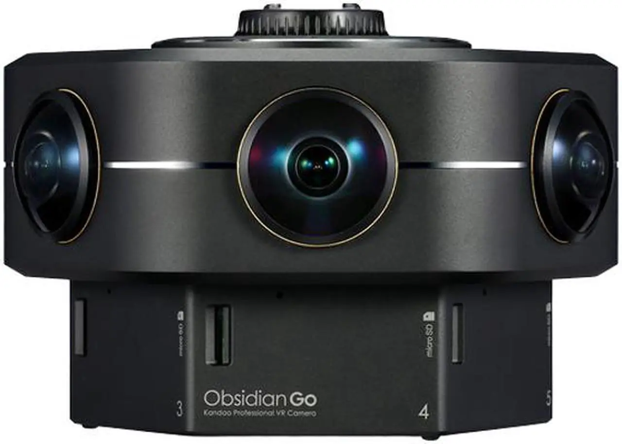 Alt view image 5 of 16 - Kandao Camera Obsidian Go 8K 360 degrees 3D VR camera Bluetooth remote Black