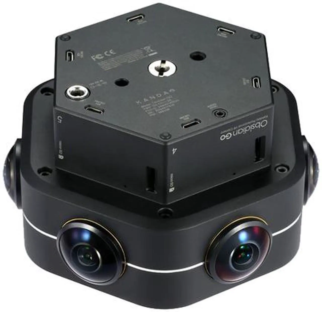 Alt view image 9 of 16 - Kandao Camera Obsidian Go 8K 360 degrees 3D VR camera Bluetooth remote Black