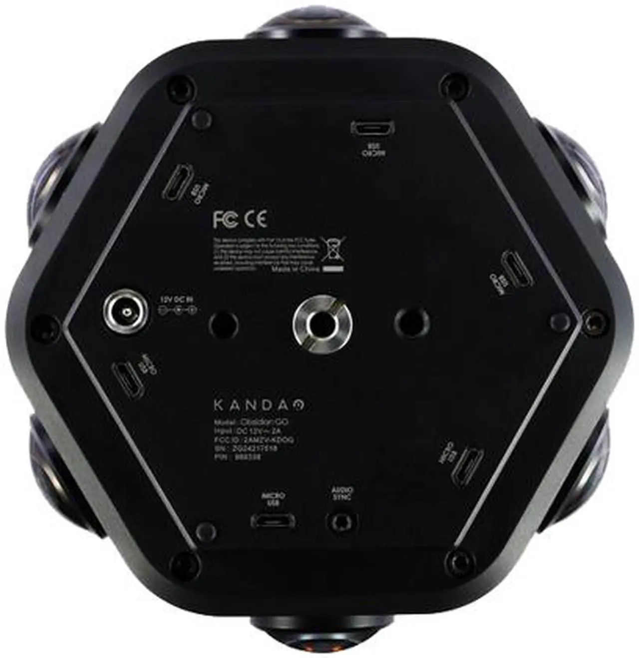 Alt view image 10 of 16 - Kandao Camera Obsidian Go 8K 360 degrees 3D VR camera Bluetooth remote Black
