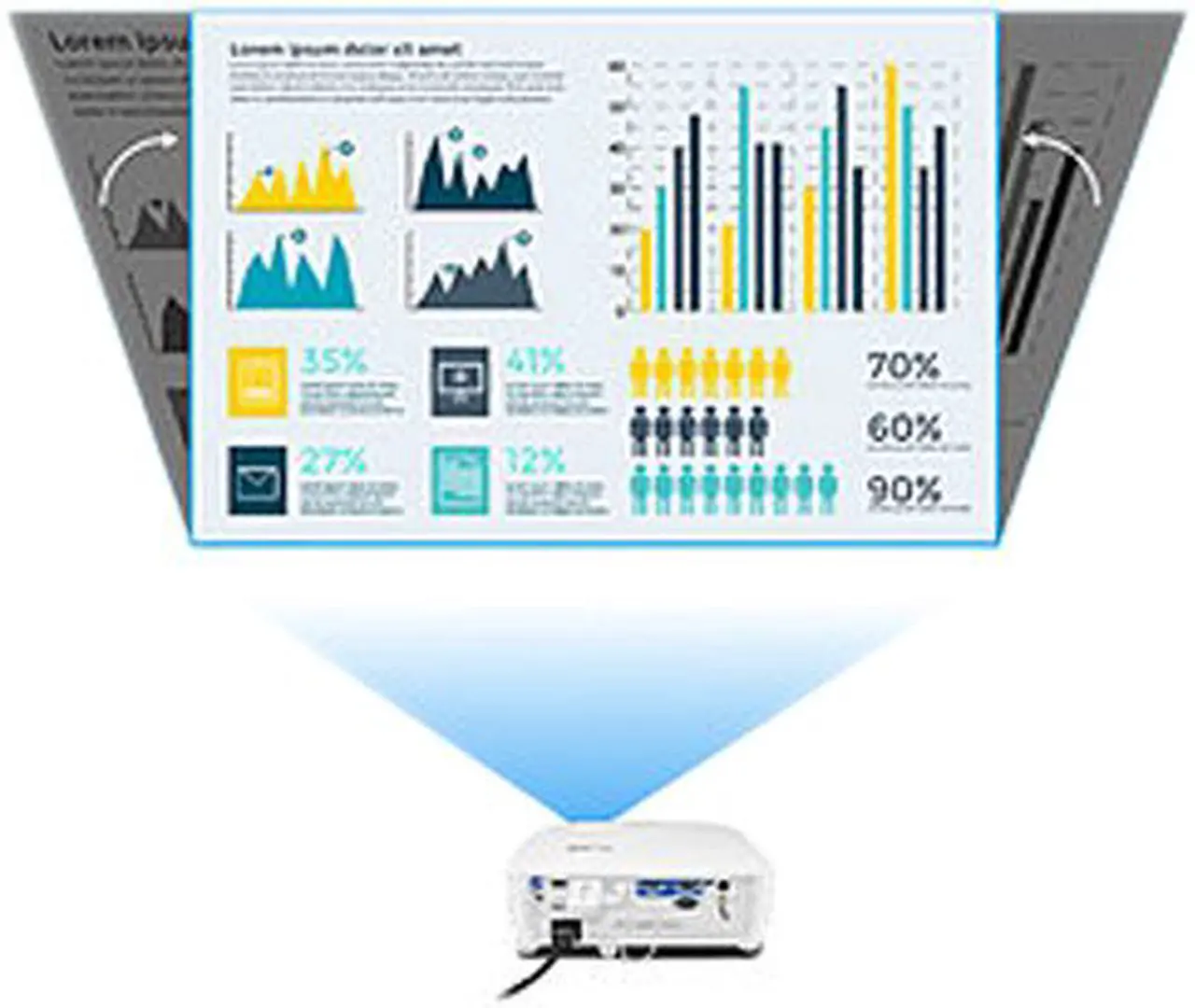 Alt view image 13 of 18 - BenQ MX707 XGA Meeting Room Projector with 3500 Lumens