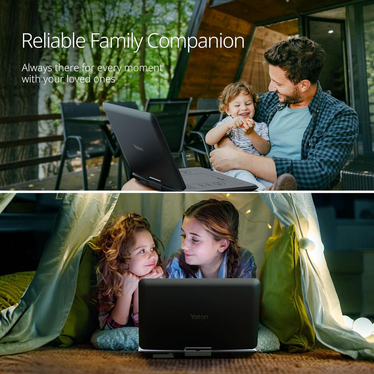 Open Box: Yoton 17.5" Portable DVD Player with 15.6" HD Swivel Screen for for Kids Elderly, 6 Hours Working Time with Built-in Battery, Dual Stereo Speakers, USB/SD/TV Sync/Multiple Disc Formats, Black - Newegg.com - Open Box condition - Image 17