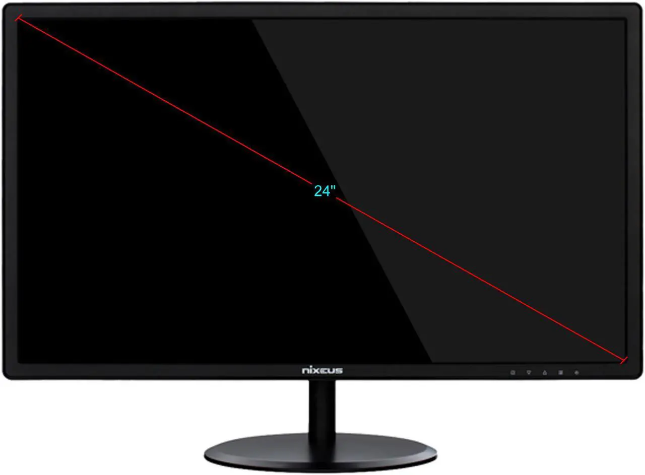 Alt view image 5 of 5 - Nixeus EDG 24" FULL HD 1920 x 1080 AMD Radeon FreeSync Certified 144Hz Gaming Monitor with Base Tilt Only Stand (NX-EDG24S)
