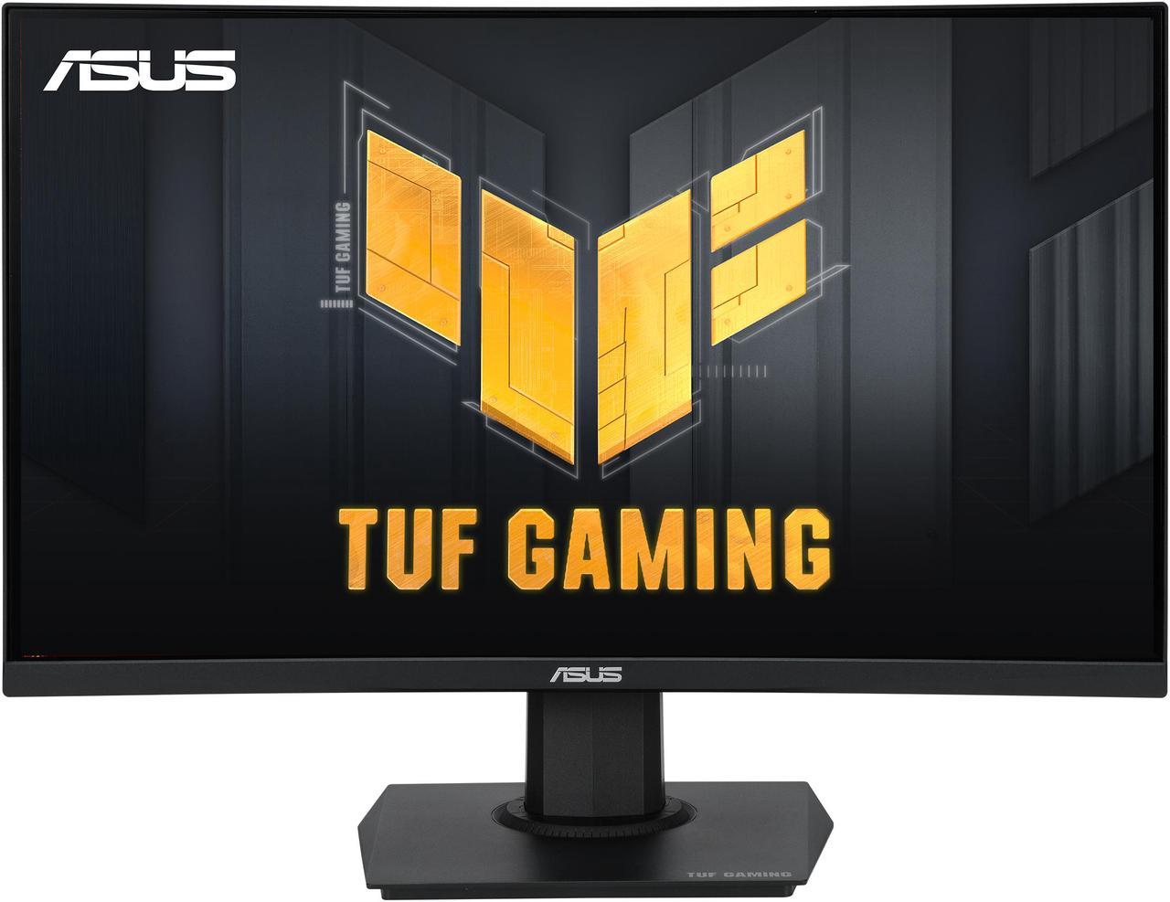 ASUS TUF GAMING VG24VQE 23.6IN 1080P FULL HDASUS TUF Gaming VG24VQE 23.6 Curved Monitor, 1080P Full HD, 165Hz (Supports 144Hz), 1ms, Extreme Low Motion Blur, FreeSync Premium, Shadow Boost, Eye Care