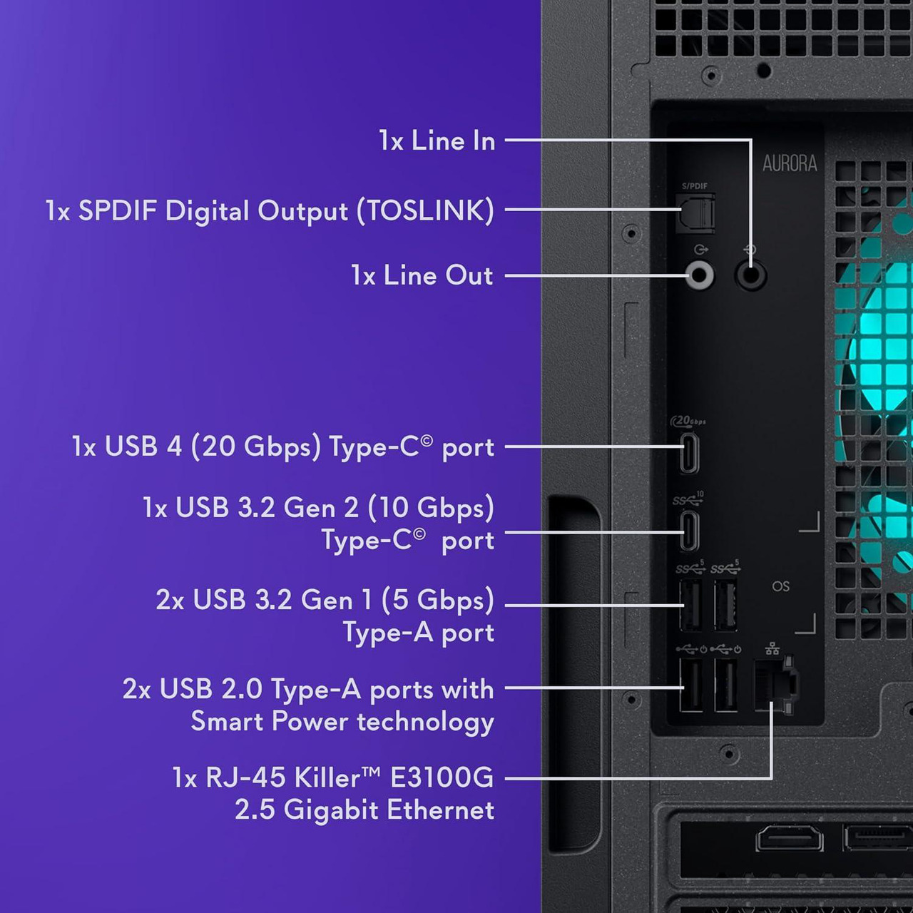 Open Box: Alienware - Aurora Gaming Desktop - Intel Core Ultra 7 265F 2025 - 32GB Memory - NVIDIA GeForce RTX 5060 Ti 8GB - 1TB Storage - Black - Newegg.com - Open Box condition - Image 18