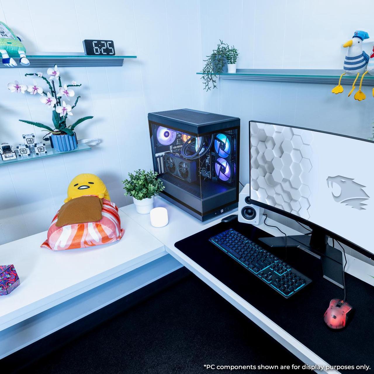 Alt view image 14 of 14 - iBUYPOWER Y40 PRO Black Gaming PC Desktop - Intel Core Ultra 7 265KF - NVIDIA GeForce RTX 4060 Ti 8GB - 32GB DDR5 RGB - 2TB NVMe SSD - Y40BI7N46T04