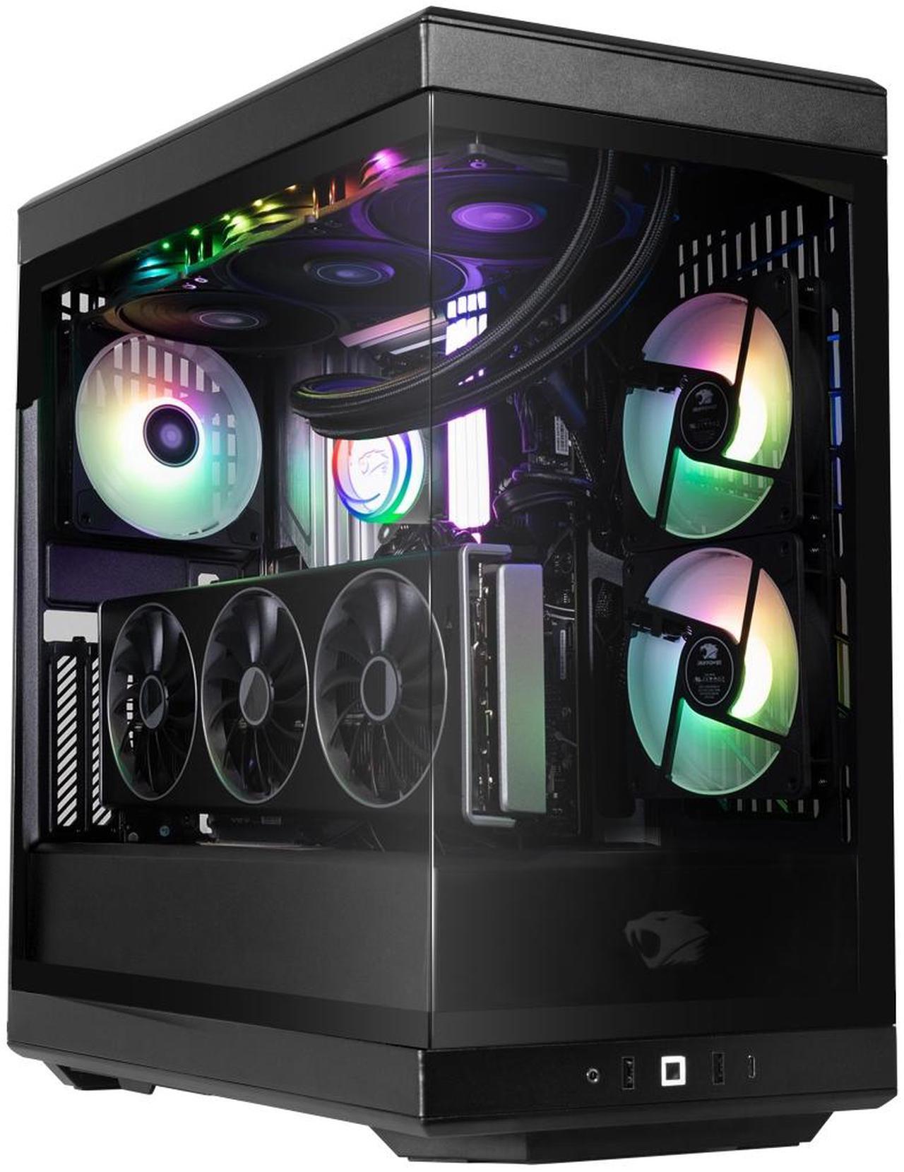 Alt view image 2 of 14 - iBUYPOWER Y40 PRO Black Gaming PC Desktop - Intel Core Ultra 7 265KF - NVIDIA GeForce RTX 4060 Ti 8GB - 32GB DDR5 RGB - 2TB NVMe SSD - Y40BI7N46T04
