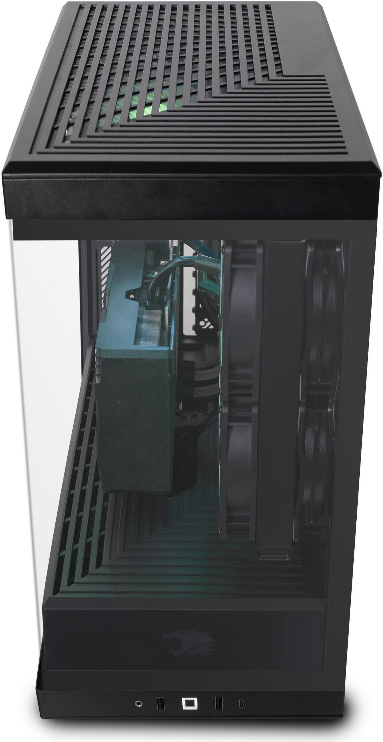 Alt view image 9 of 14 - iBUYPOWER Y40 PRO Black Gaming PC Desktop - AMD Ryzen 7 9800X3D - AMD Radeon RX 7800 XT 16GB - 32GB DDR5 RGB - 2TB NVMe SSD - Y40BA7R78XT01