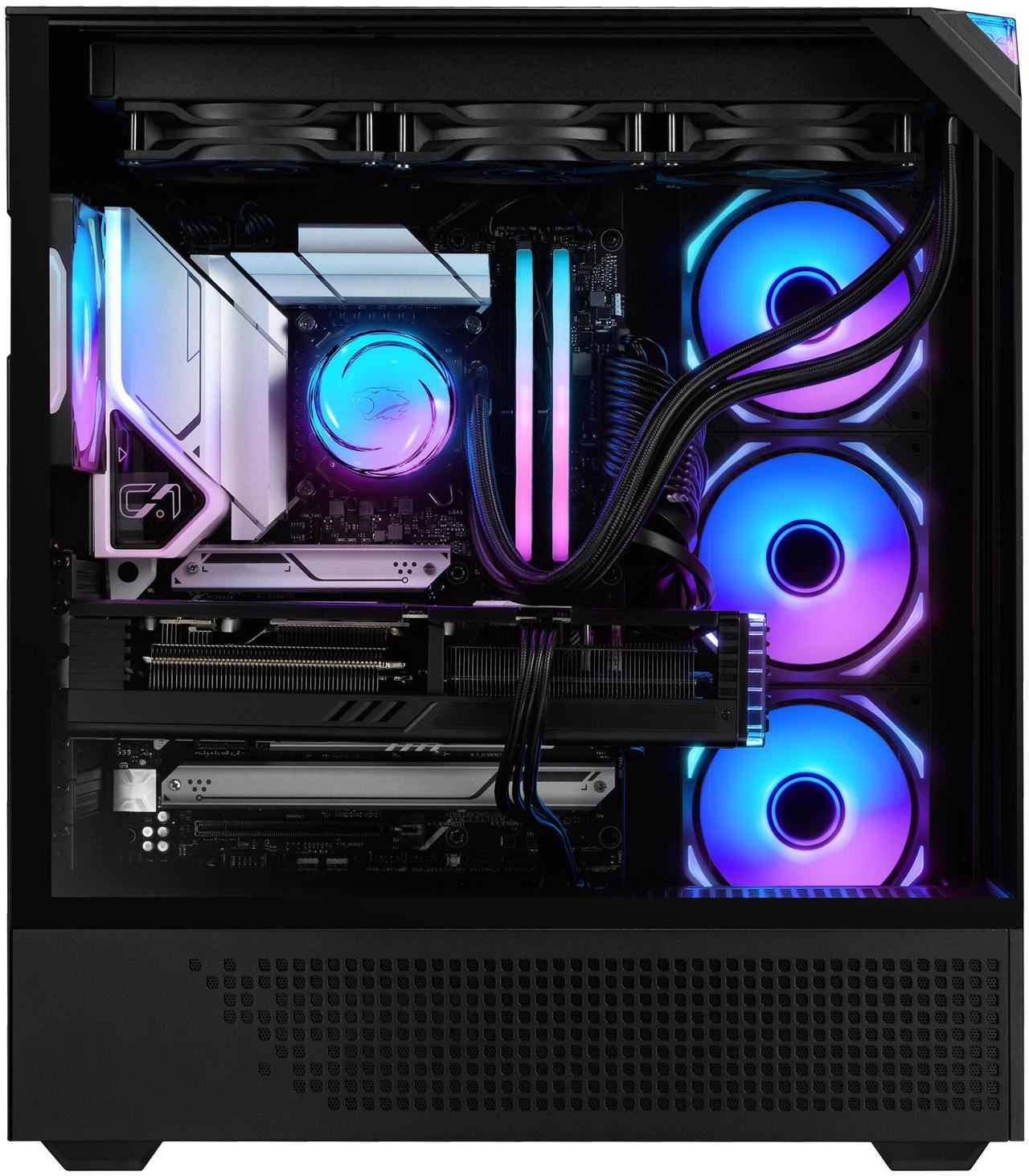 Alt view image 3 of 9 - iBUYPOWER Element 9 Pro Black Gaming PC Desktop - Intel Core Ultra 7 265KF - NVIDIA GeForce RTX 5070Ti 16GB - 32GB DDR5 RGB - 2TB NVMe SSD - EPBI7N57T01