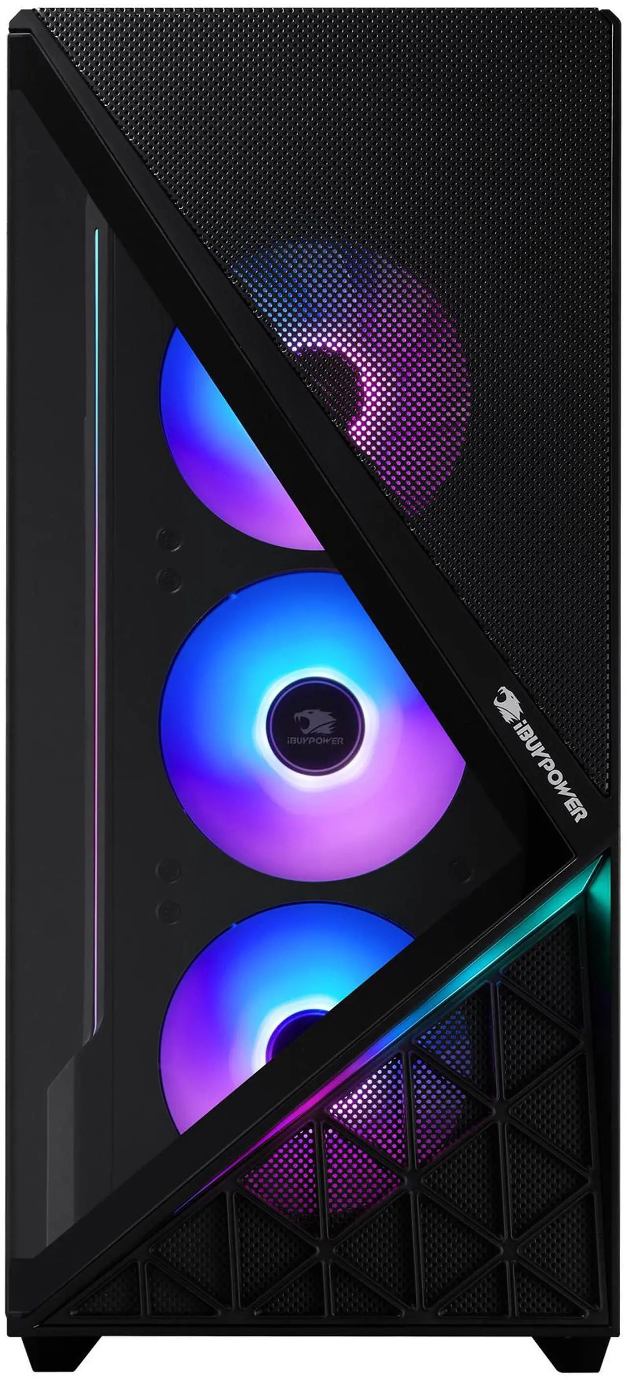 Alt view image 3 of 8 - iBUYPOWER Slate 9 Black Gaming PC Desktop - Intel Core i7 14700KF - NVIDIA GeForce RTX 5070Ti 16GB - 32GB DDR5 RGB - 1TB NVMe SSD - SBI7N57T01