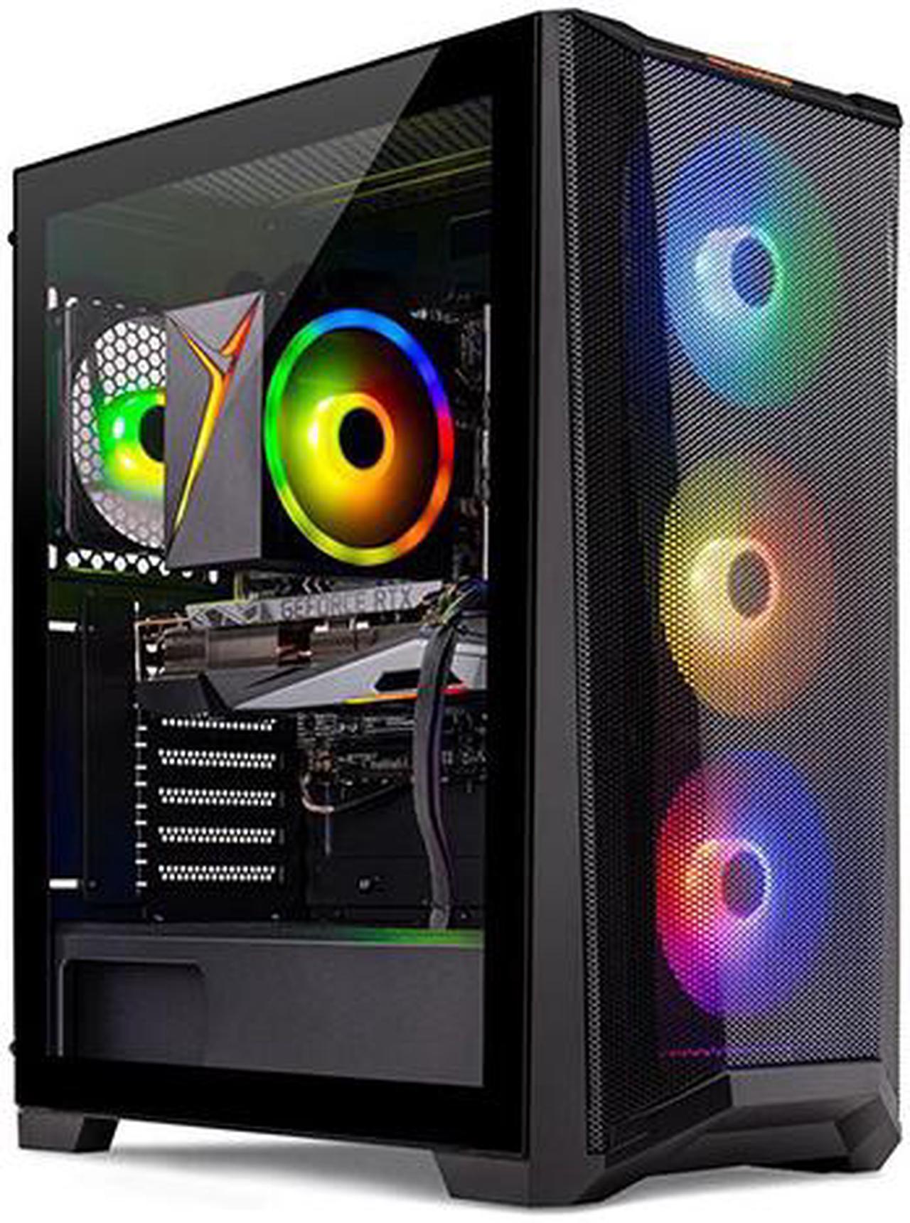 Skytech Chronos Gaming PC Desktop  INTEL Core i5 12400F 2.5 GHz, NVIDIA RTX 4060, 1TB NVME SSD, 16GB DDR4 RAM 3200, 650W GOLD PSU, 11AC Wi-Fi, Windows 11 Home 64-bit