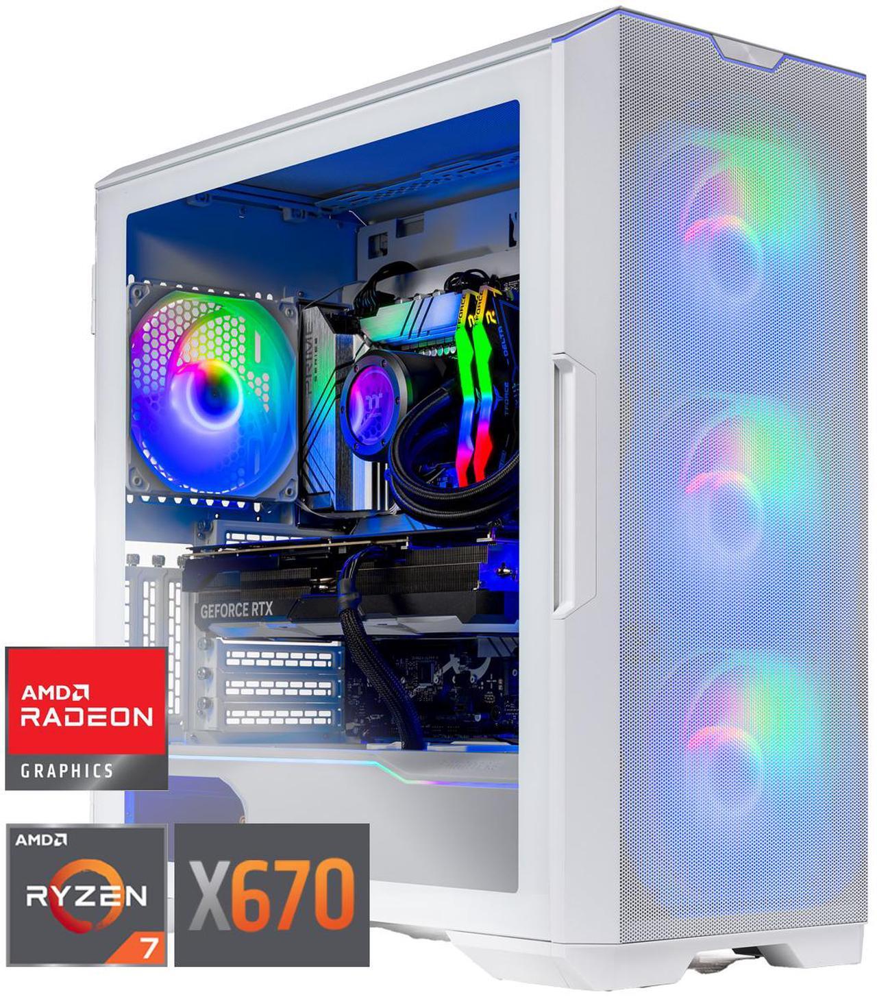 Main image of Skytech Eclipse Gaming PC Desktop, Ryzen 7 9800X3D 4.7 GHz (5.2 GHz Turbo Boost), X670 Motherboard, AMD RX 9070 XT 16GB GDDR6, 2TB Gen4 NVMe SSD, 32GB DDR5 RAM 6000 RGB, 1000W GOLD PSU, Wi-Fi, Win 11