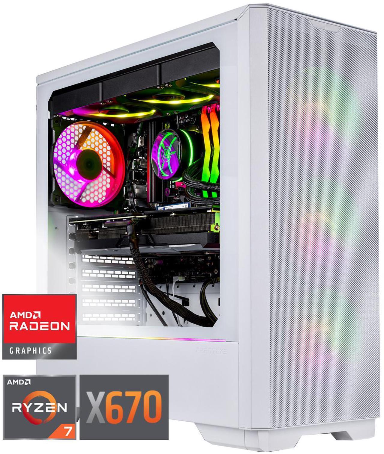 Main image of Skytech Eclipse Lite Gaming PC Desktop, Ryzen 7 9800X3D 4.7 GHz (5.2 GHz Turbo Boost), X670 Motherboard, AMD RX 9070 XT 16GB GDDR6, 2TB Gen4 NVME SSD, 32GB DDR5 6000, 1000W GOLD, Wi-Fi, Win 11