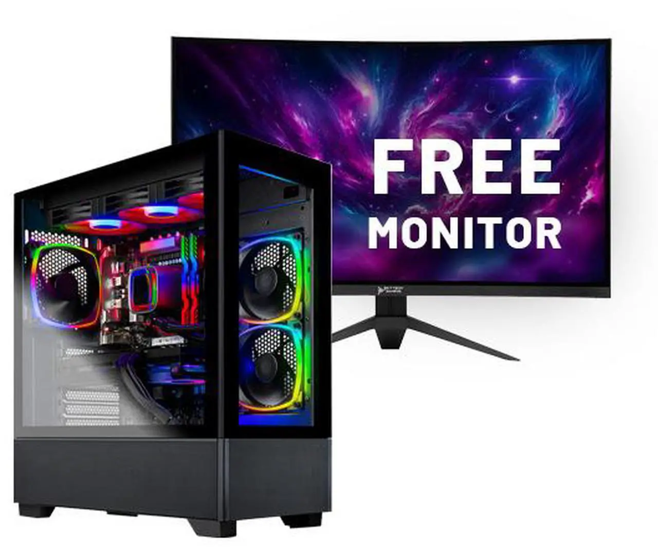 Skytech Azure Gaming PC Desktop, Ryzen 7 7800X3D 4.2 GHz (5GHz Turbo), NVIDIA RTX 5070