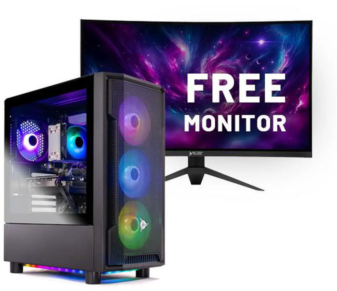 Main image of Skytech Shadow Gaming PC Desktop, Ryzen 7 7700 3.8 GHz (5.3GHz Turbo), NVIDIA RTX 5060 Ti 16GB GDDR7, 2TB Gen4 NVMe SSD, 32GB DDR5 RAM RGB, 650W GOLD PSU, Wi-Fi, Win 11