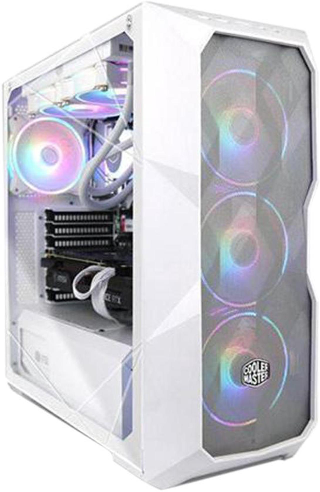 Main image of AVGPC Blizzard Series Gaming PC - Intel i7 12700KF 3.6GHz, NVIDIA GeForce RTX 4060, 32GB 3600MHz DDR4, 1TB NVME M.2 SSD, 240mm Liquid Cooler, ARGB Fans, Wifi/AC, TD500 Mesh White Case, Windows 11