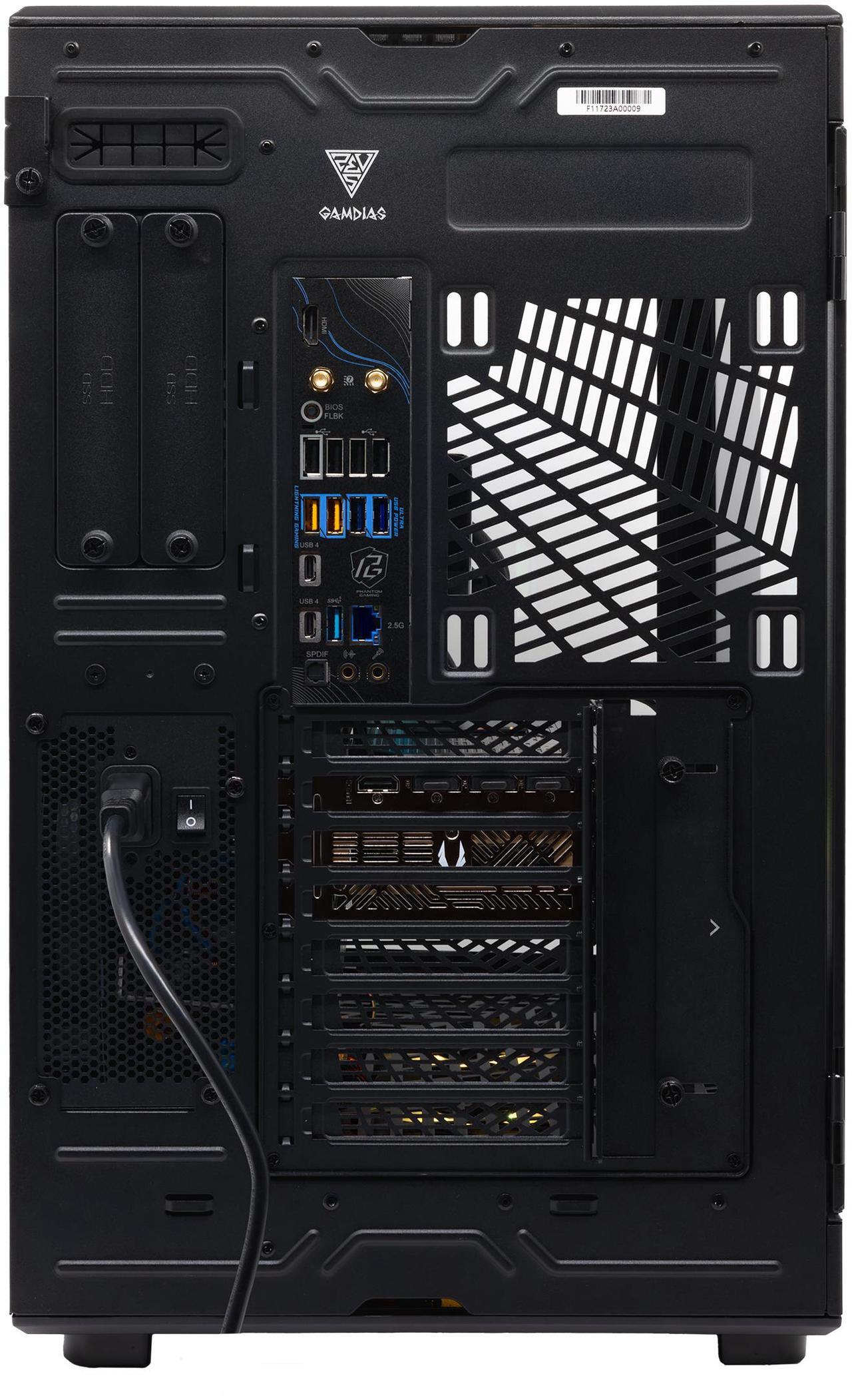 Alt view image 5 of 6 - ZOTAC MEK AI-Enhanced Gaming PC Desktop Computer - NVIDIA GeForce RTX 5090, AMD Ryzen 7 9700X 5.5GHz, 32GB DDR5 RGB, 2TB NVME M.2 SSD, 1300W 80+ GOLD PSU, WiFi 7, Windows 11 PRO 64-bit