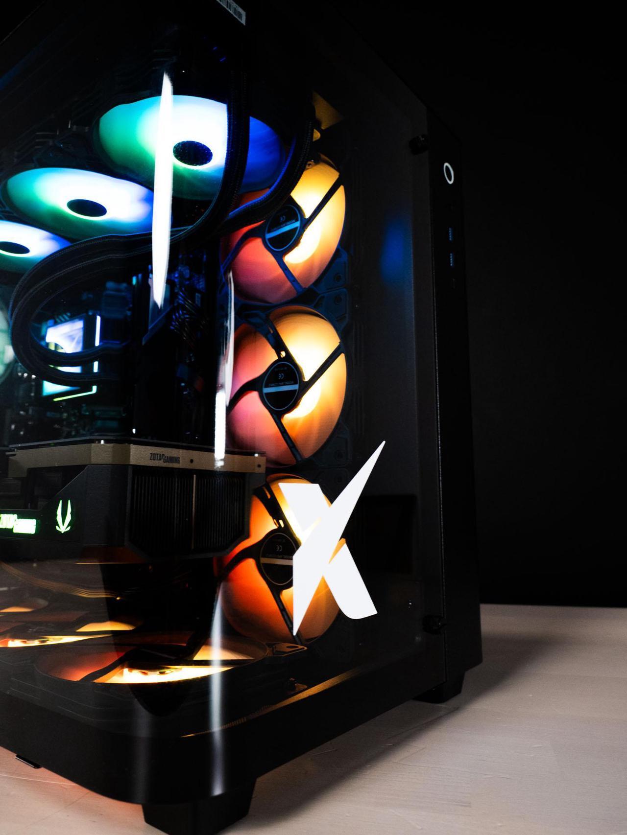 Alt view image 6 of 7 - Xidax X6 XEN BLACK Gaming PC Ryzen 7 7800X3D 8c (up to 5.0 GHz)- NVIDIA GeForce RTX 5070Ti - 32GB DDR5 5600MHz - 2TB M.2 NVMe - Genuine Windows 11 Home - WIFI - Assembled & Serviced Utah USA
