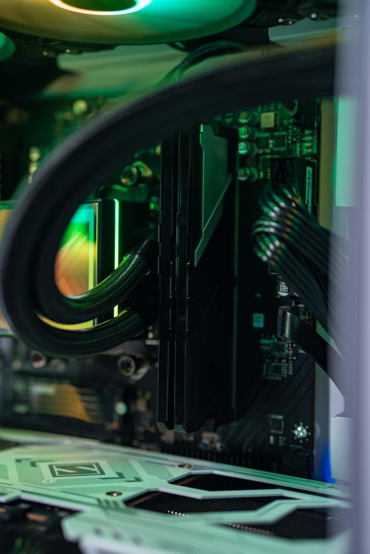 Alt view image 10 of 12 - Xidax X6 Gaming desktop-AMD RYZEN 7 9800X3D (up to 5.2GHz)|AMD Radeon RX 9070XT 16GB|32GB (2x16GB) DDR5 5600MHz|2TB M.2 NVMe|Genuine Windows 11 Home|Xen White Case with 8" LCD screen on front