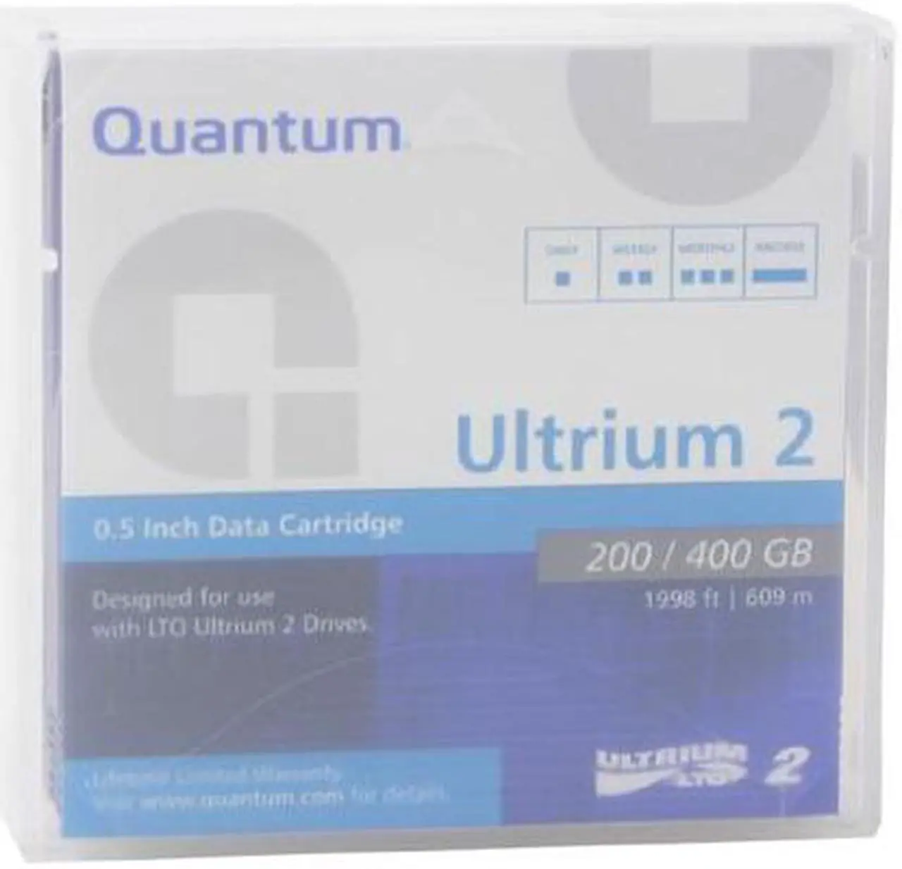 Main image of Quantum MR-L2MQN-01 200/400GB LTO Ultrium 2 Tape Media 1 Pack