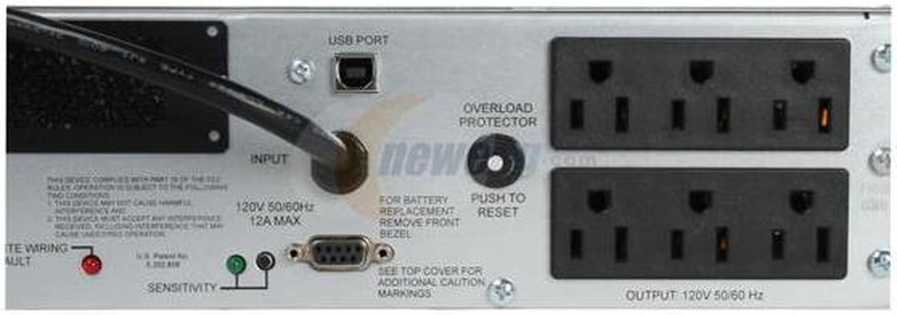 Alt view image 8 of 11 - APC Smart-UPS SUA1000RM2U 1000VA 670 Watts 6 Outlets UPS