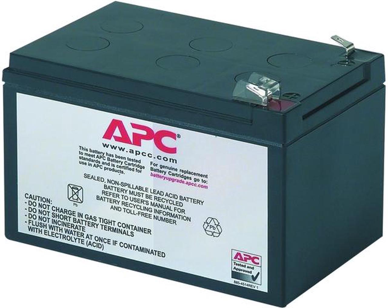 APC UPS Battery Replacement for APC Back-UPS models SC620, SU620NET (RBC4)