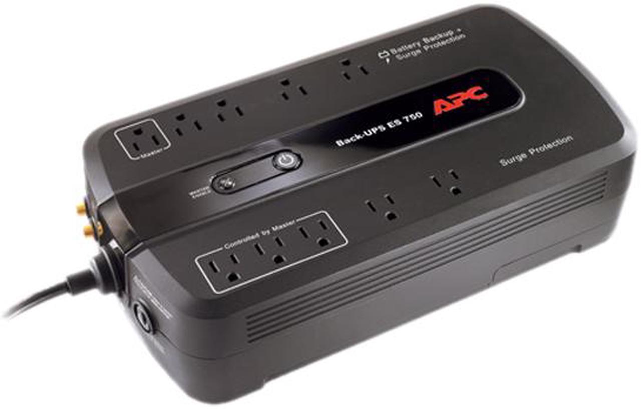 Alt view image 2 of 5 - APC BE750G Back-UPS 750 VA 10-outlet Uninterruptible Power Supply (UPS) (Replaced by BE850M2)