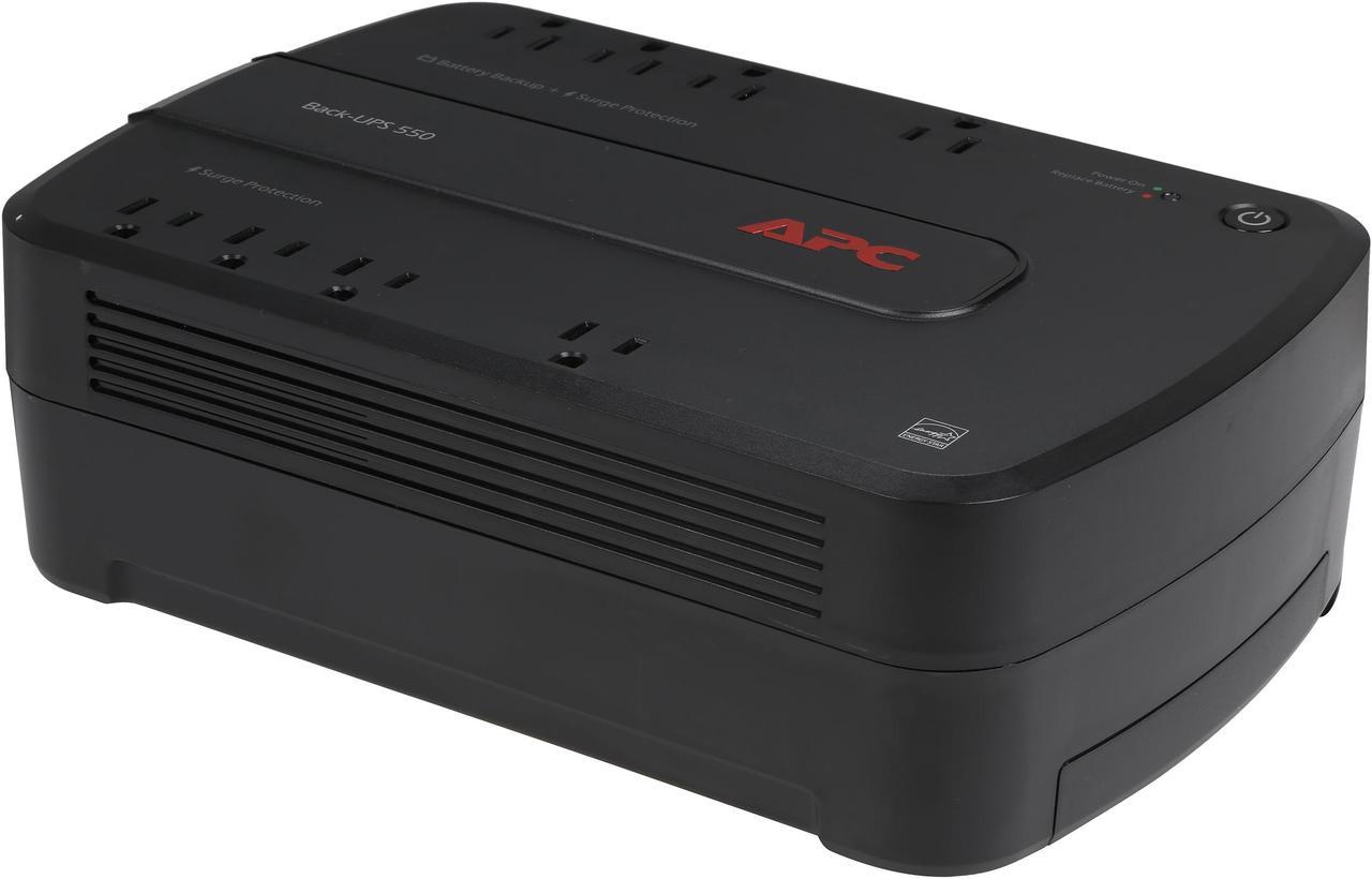 APC BE550G Back-UPS 550 VA 8-outlet Uninterruptible Power Supply (UPS) (Replaced by BE600M1)