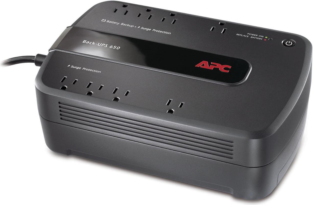 APC BE650G1 Back-UPS 650 VA 8-outlet Uninterruptible Power Supply (UPS) (Replaces BE650G)