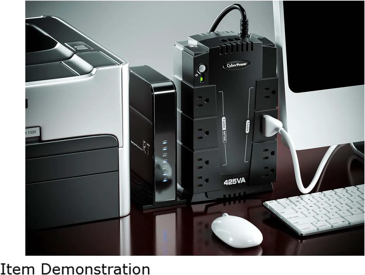 Alt view image 4 of 5 - CyberPower Standby Series CP425SLG 425 VA 255 Watts 8 Outlets UPS
