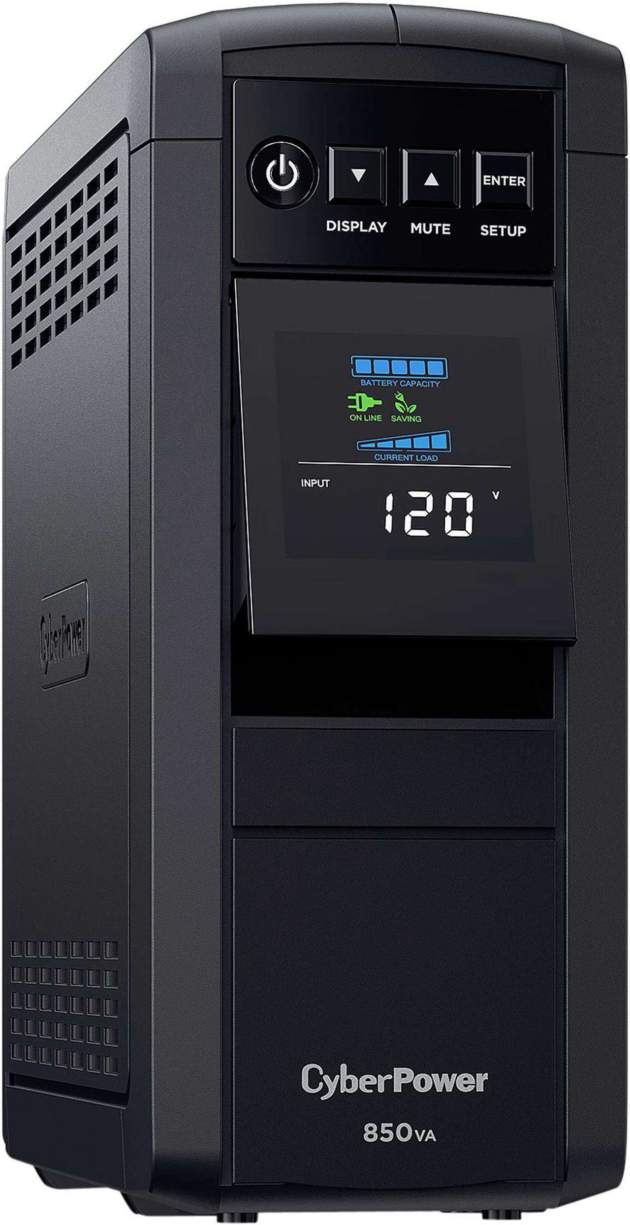 CyberPower CP850PFCLCD PFC Sinewave UPS 850 VA 510 Watts PFC Compatible Mini-Tower