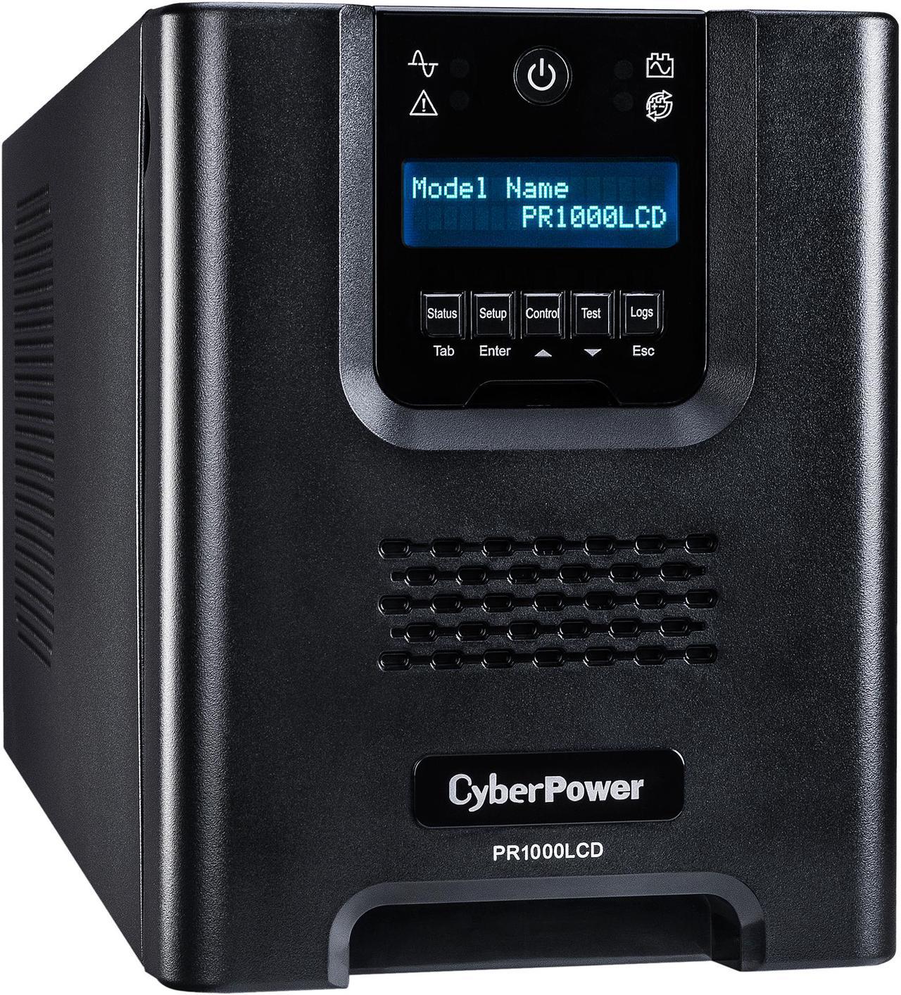 CyberPower Smart App Sinewave PR1000LCD 1000VA Pure Sine Wave Mini-Tower LCD UPS