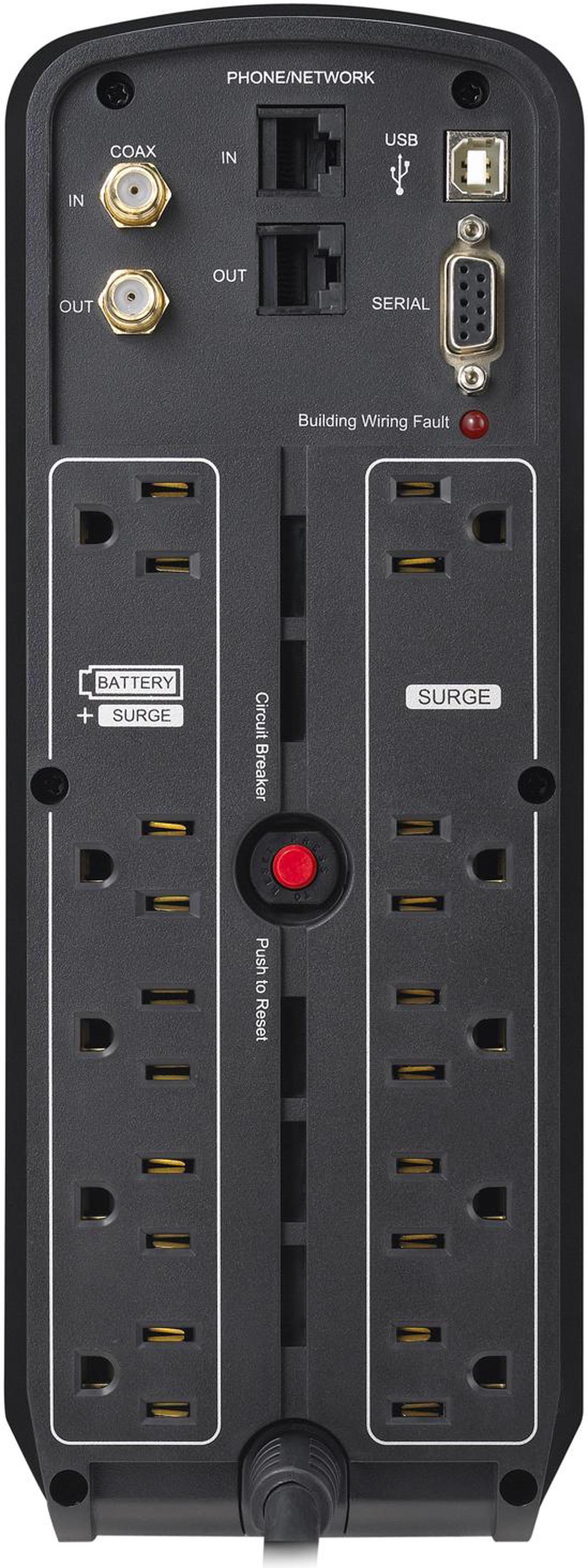 Alt view image 3 of 3 - CyberPower TAA Compliant CP1500PFCLCDTAA UPS 1500VA 900W PFC Compatible Pure Sine Wave