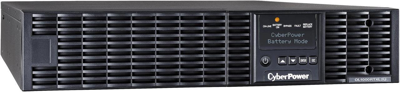 CyberPower Smart App Online OL1000RTXL2U 1000VA 100-125V Pure Sine Wave LCD Rack/Tower UPS