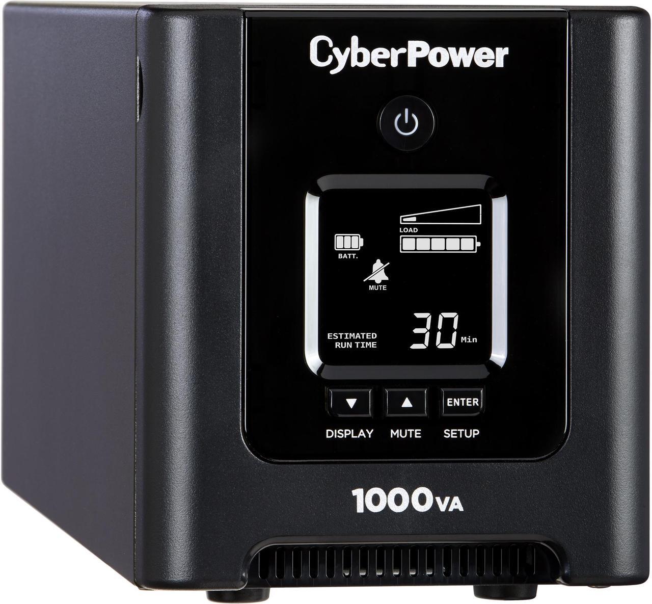 Main image of CyberPower PFC Sinewave Series OR1000PFCLCD 1000 VA 700 Watts 8 Outlets UPS
