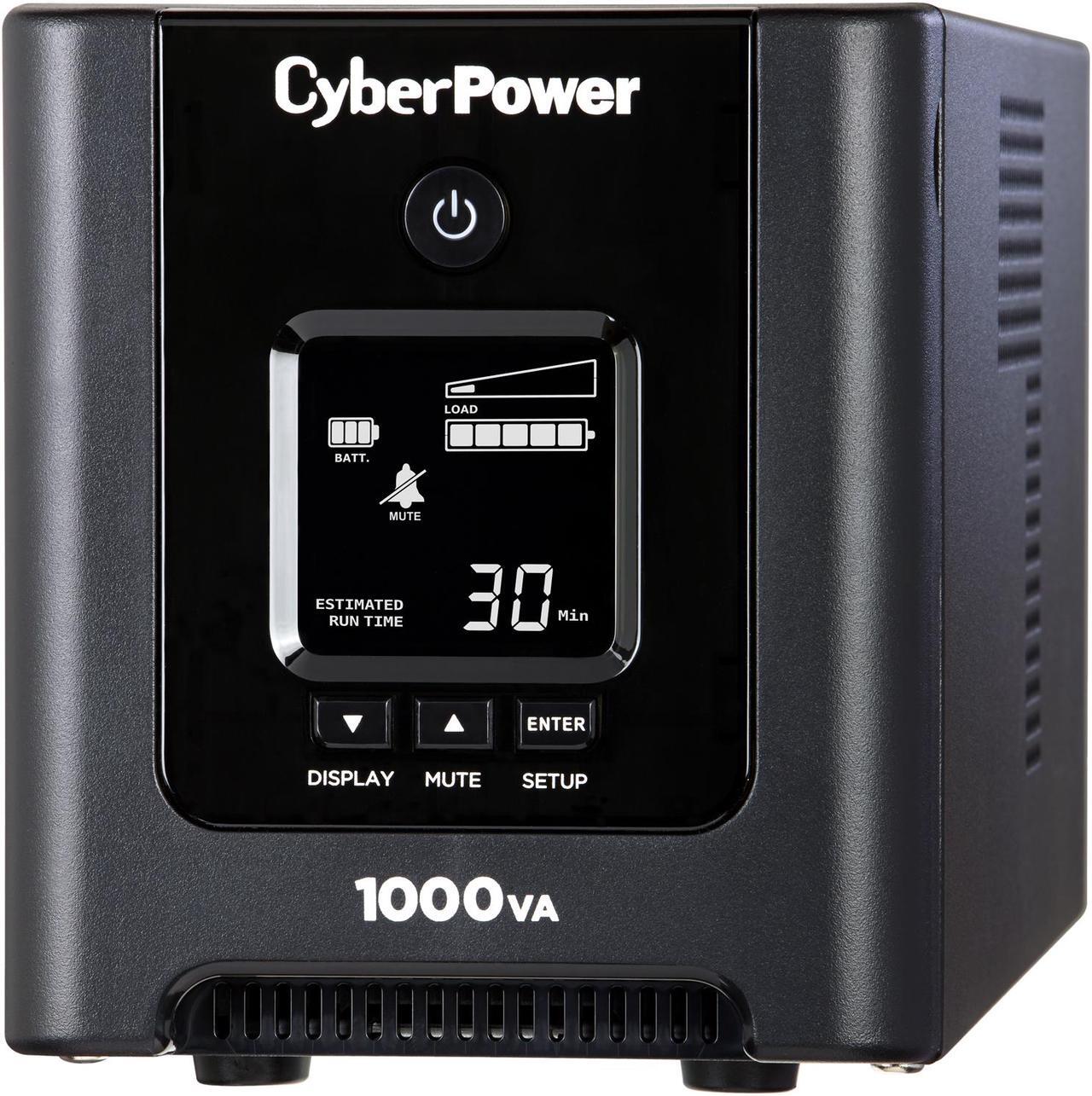 Alt view image 4 of 4 - CyberPower PFC Sinewave Series OR1000PFCLCD 1000 VA 700 Watts 8 Outlets UPS